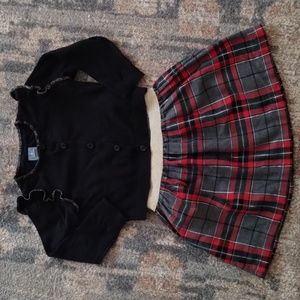 Carter's Christmas Plaid Skirt